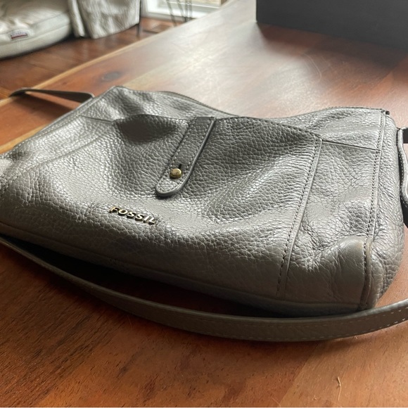 Fossil Grey leather satchel - Picture 4 of 5